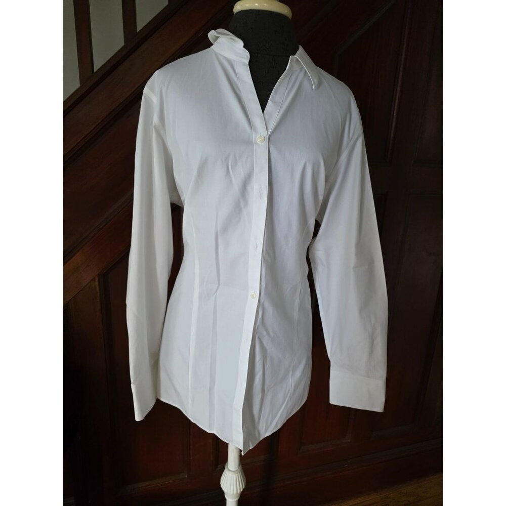 L.L. Bean White Button-Down Shirt